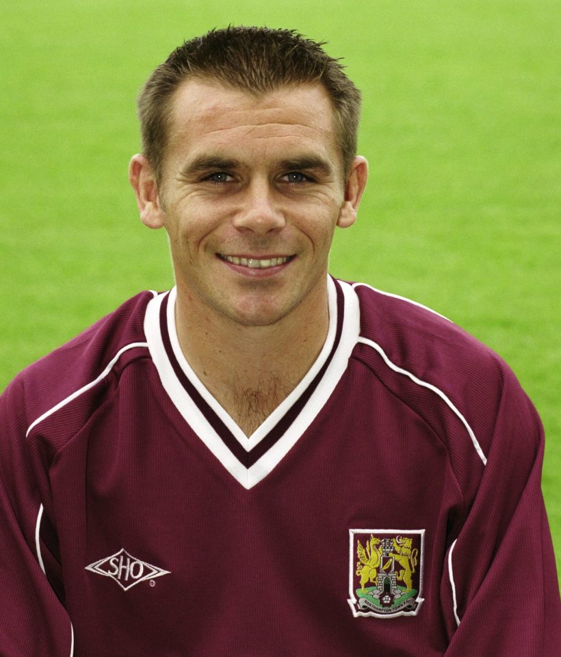  Jamie, pictured at Northampton Town, says he was groped by Roper in the 1980s