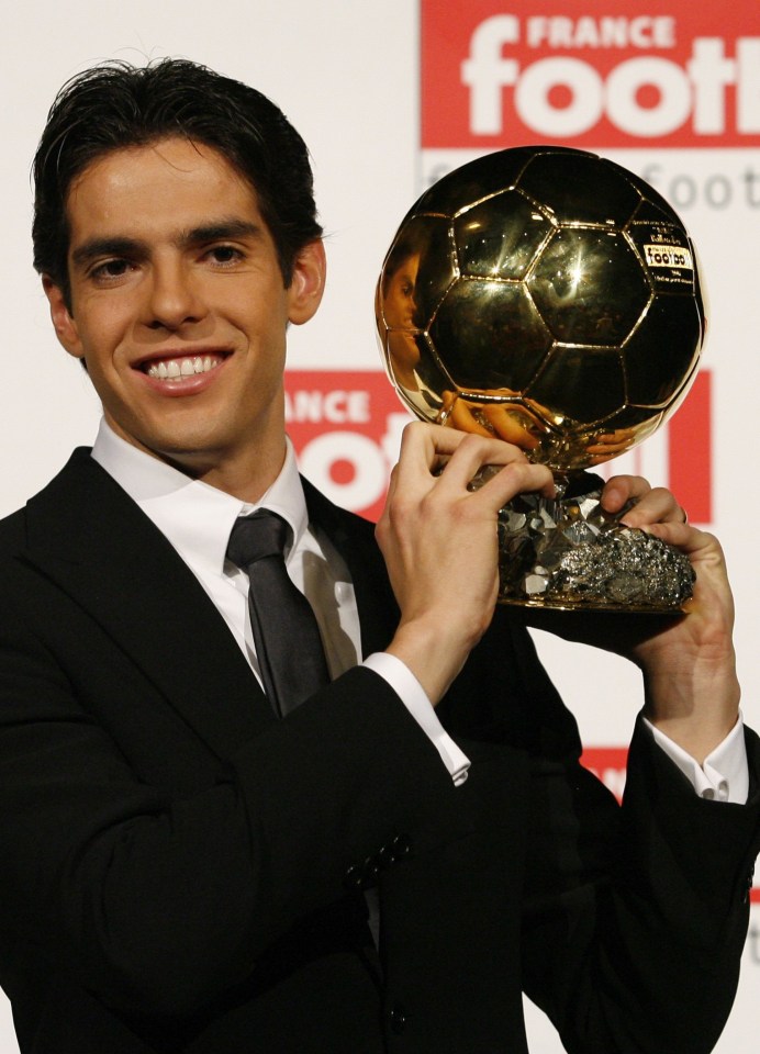  Kaka was last man other than Cristiano Ronaldo or Lionel Messi to win award