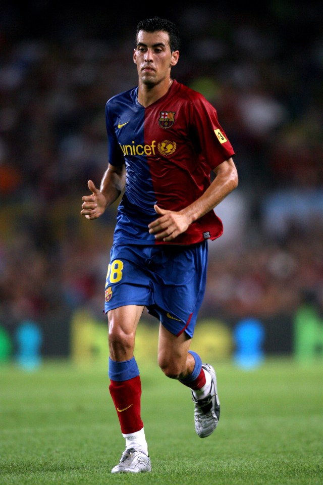  Sergio Busquets was given his big chance at Barcelona under Pep Guardiola