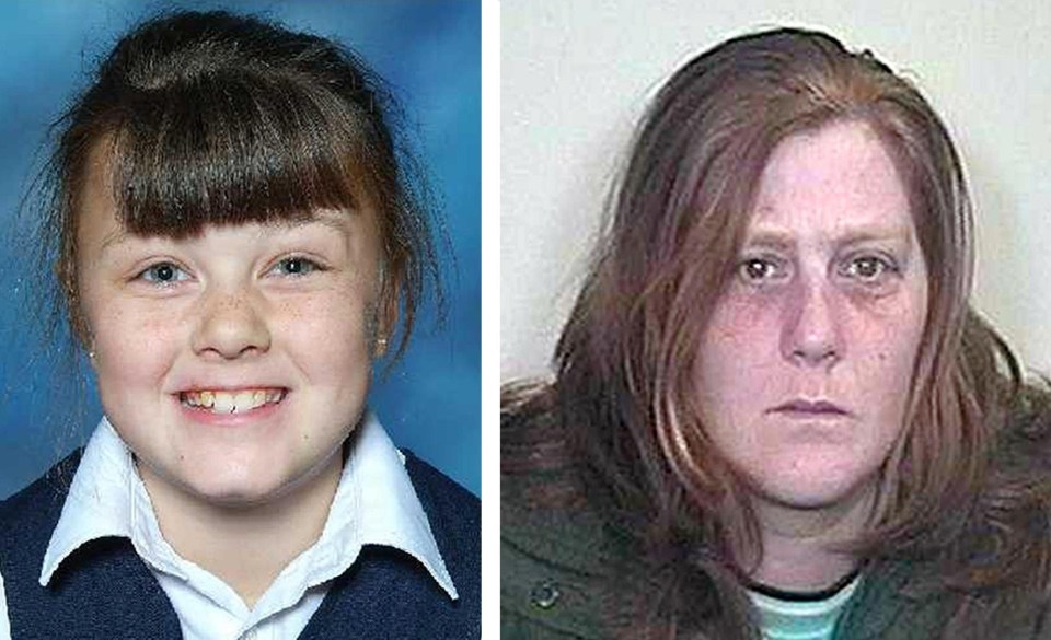  Shannon Matthews and her mother Karen pictured at the time of her arrest