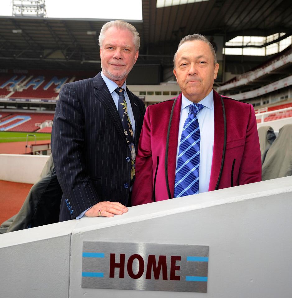  David Sullivan, pictured here with co-owner David Gold, said at the start of the season he would look to give a new contract to Bilic in January - but he appears to have changed his mind