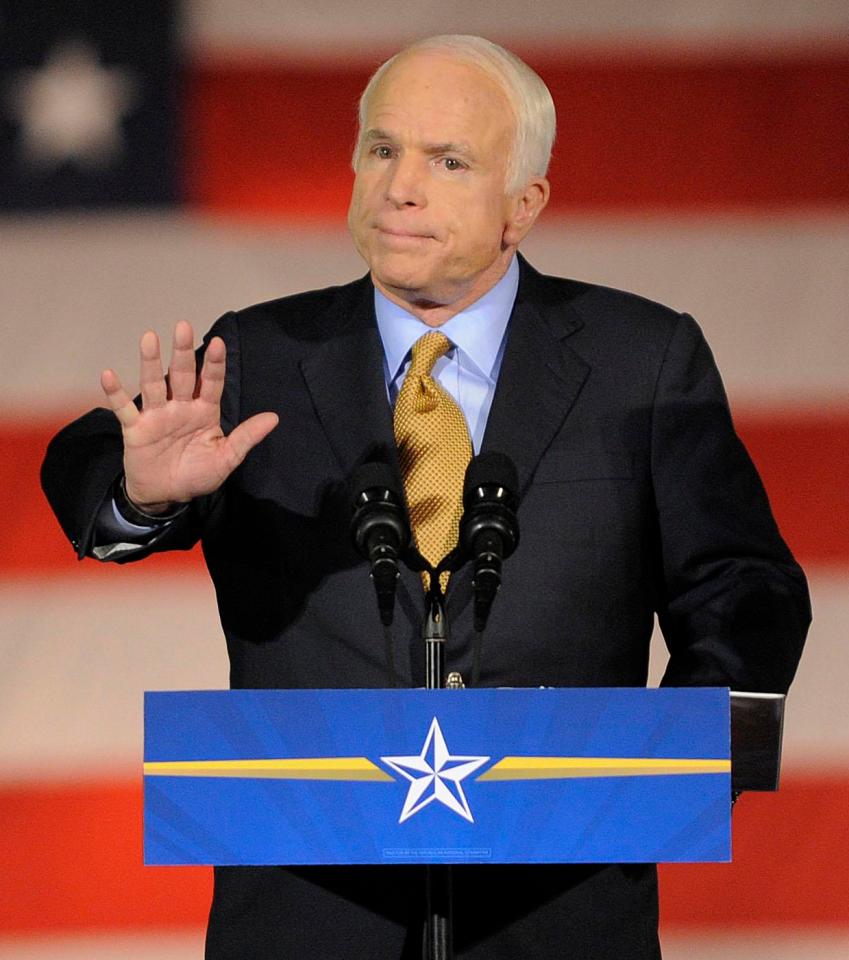  McCain said Russia must pay the price for alleged cyber-attacks on the US