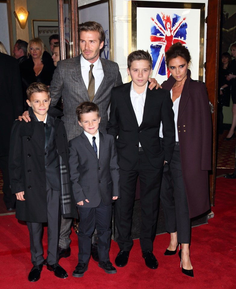  The Beckham family includes dad David, mum Victoria, sons Brooklyn, Romeo and Cruz, and daughter Harper (not pictured)