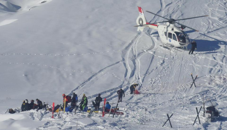  The scene of the accident in the French Alps three years ago today