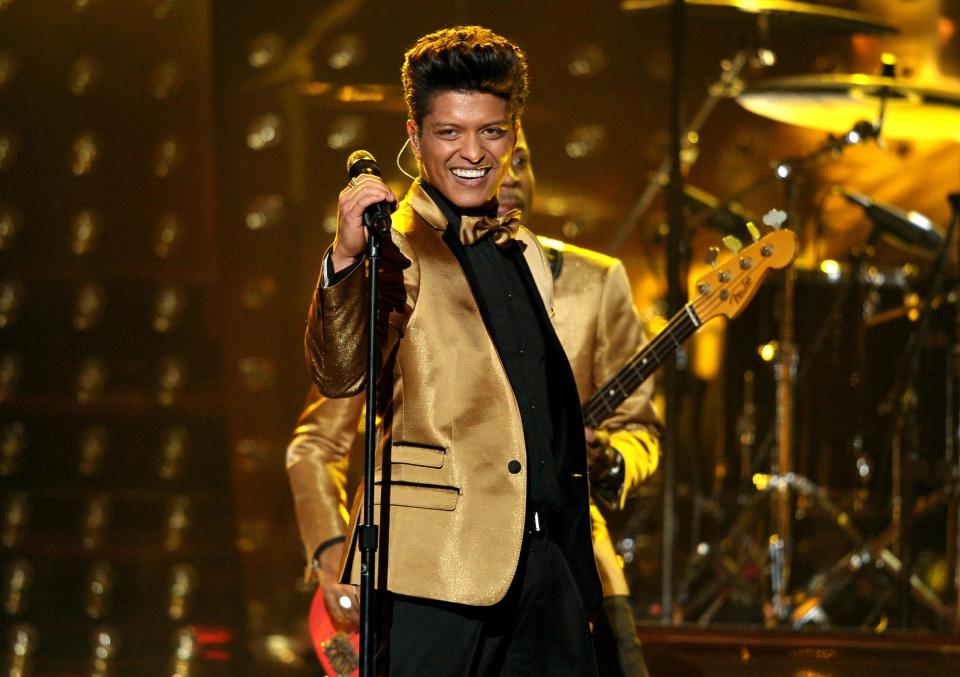  BRUNO MARS: The 24k Magic singer tours here in April for the first time since 2013, with four dates at London’s O2 and stops in eight other cities across the UK.