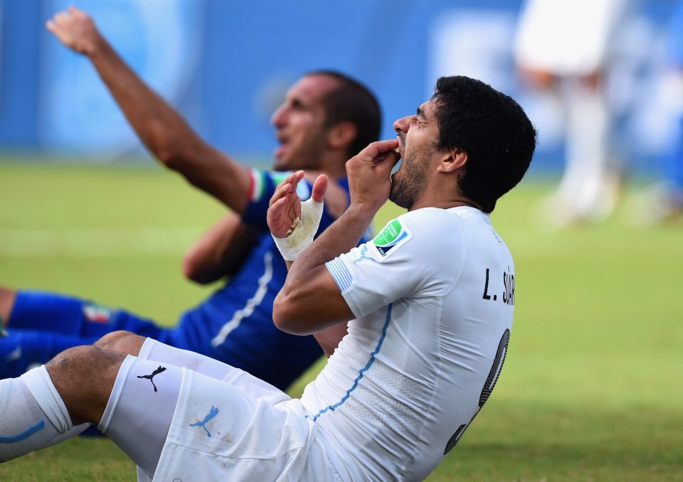 Luis Suarez received a four month global ban for biting Giorgio Chiellini