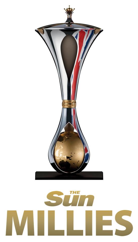  The Sun Millies award trophy