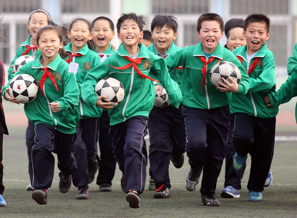  China is investing in youth football development with the aim to host and win a World Cup