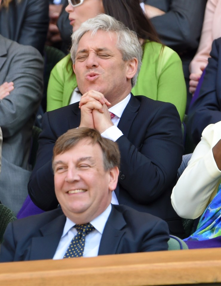  Speaker Bercow catching some of Wimbledon back in 2009