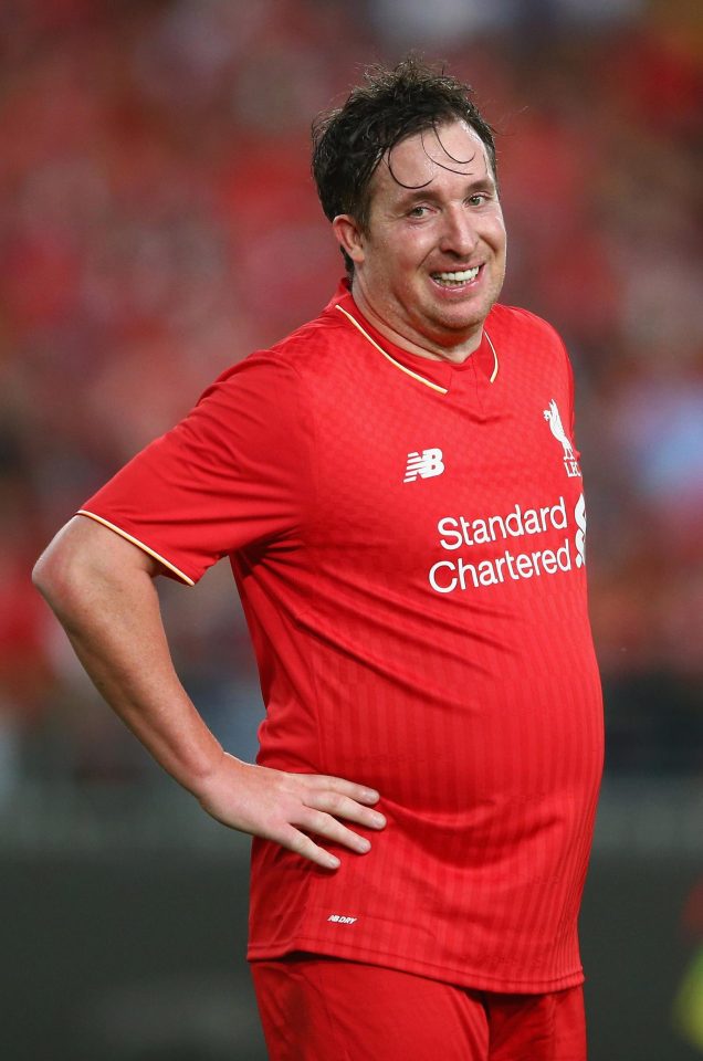  Fowler playing in the game between Liverpool FC Legends and the Australian Legends at ANZ Stadium on January 7, 2016