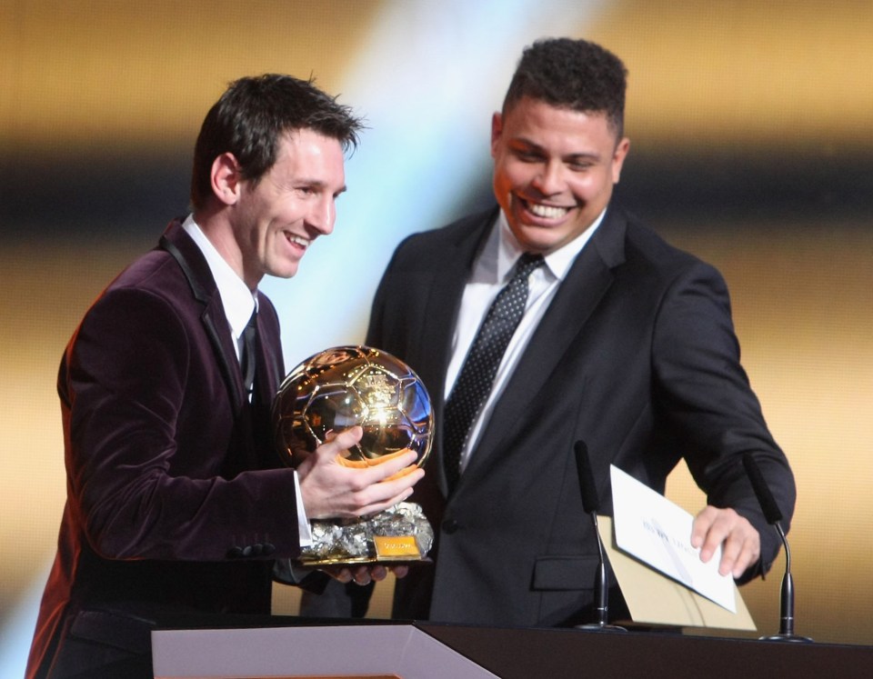  Lionel Messi has won the award on five occasions, two more than anyone else