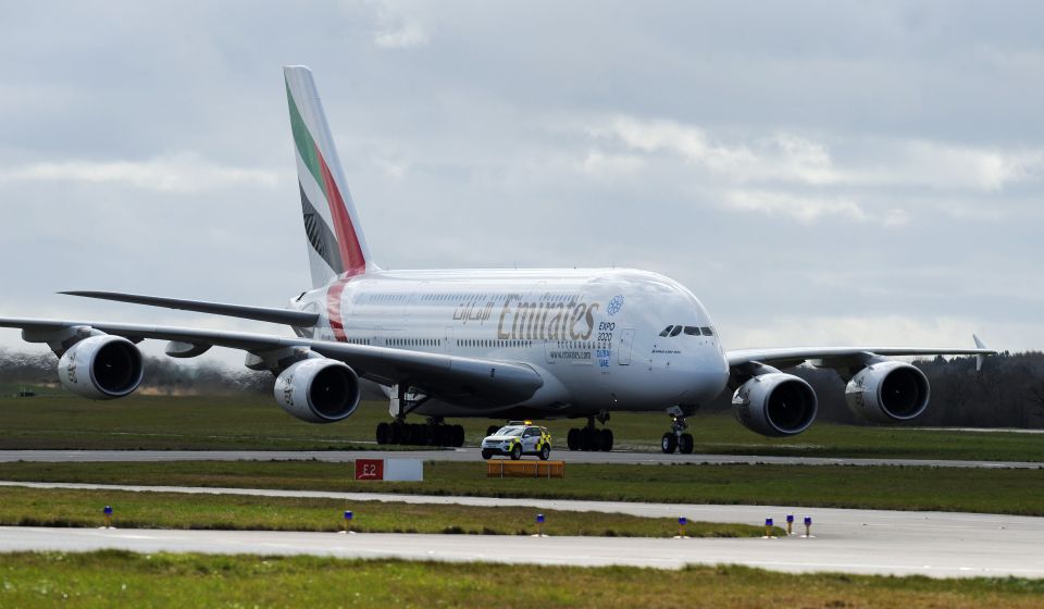 Emirates said the passenger was met by security 