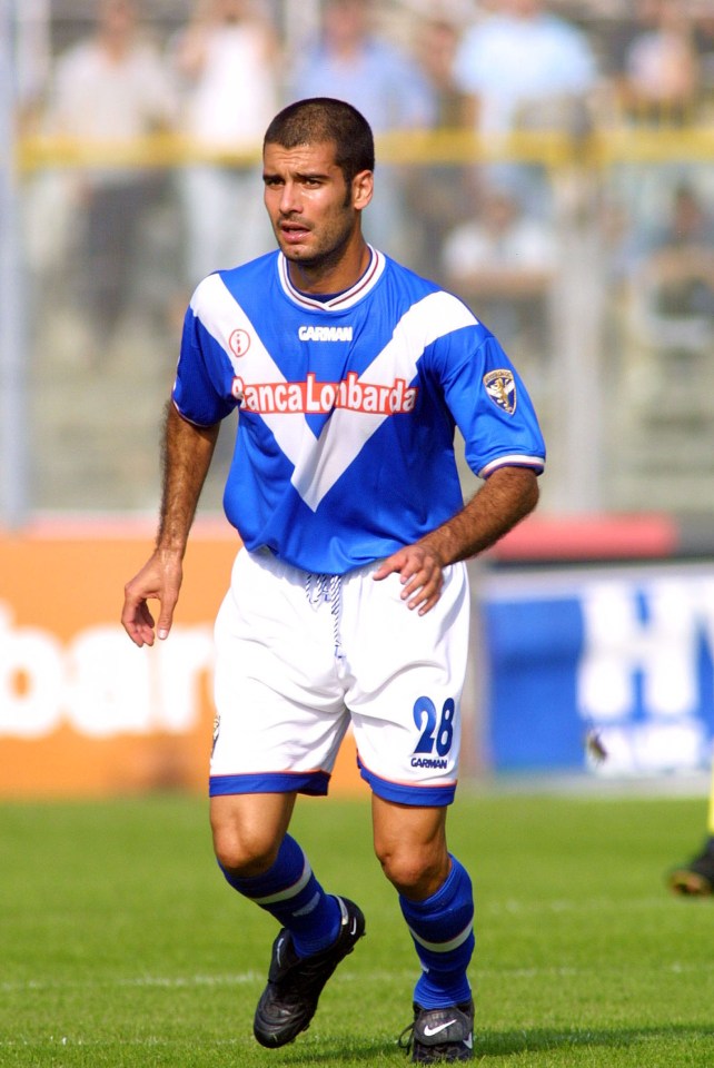  Guardiola played against Conte when he was at Brescia