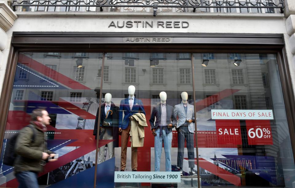  Over 120 Austin Reed shops were closed when the brand collapsed earlier this year