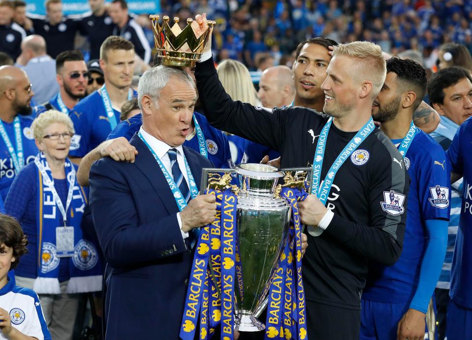  Kasper Schmeichel played a huge part in Leicester's triumph but things went south after the champs failed to continue their form this season