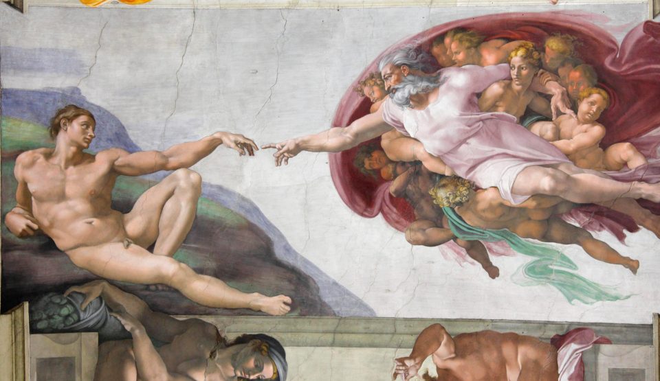  Michelangelo painted The Creation of David in the early 16th century