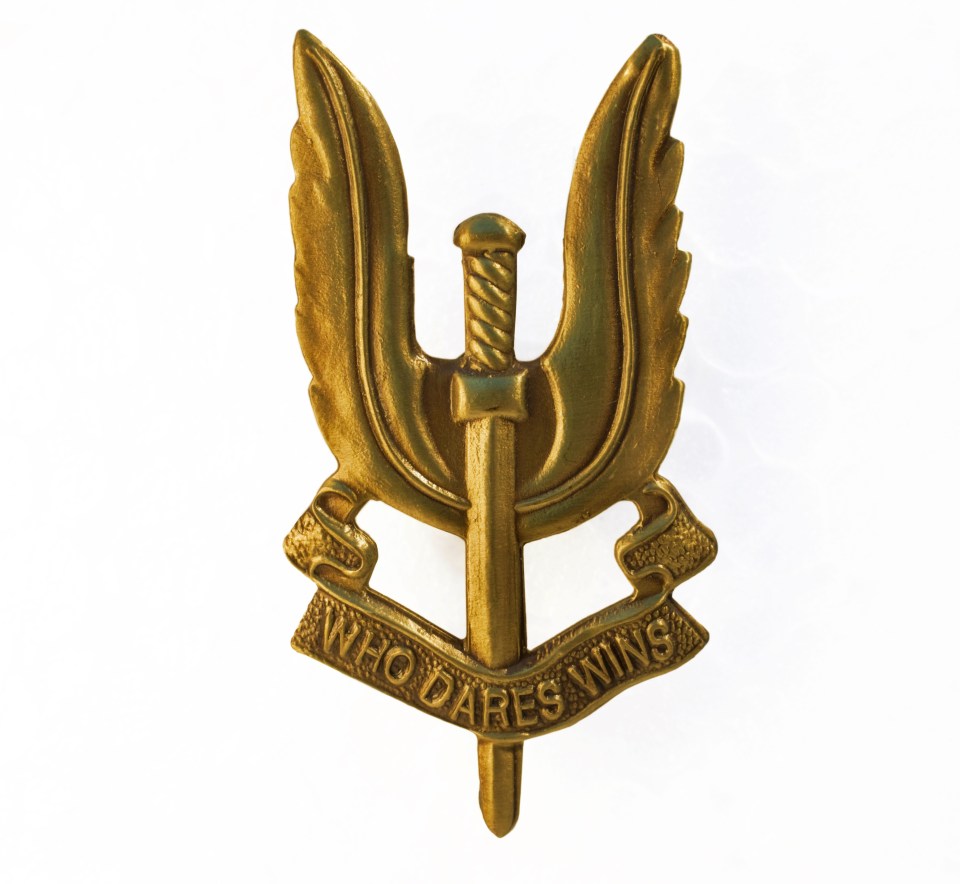  The cap badge of the SAS