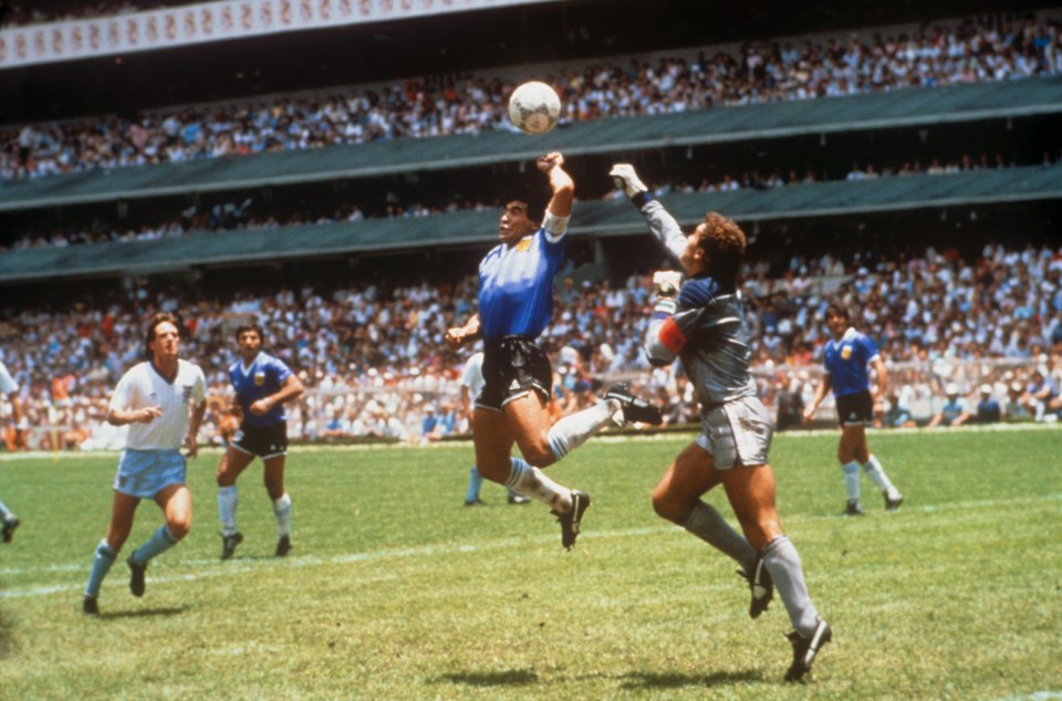  Regrets ... despite being the currently the most capped England player ever, Shilton admits Maradona's Hand Of God 'goal' left him sick