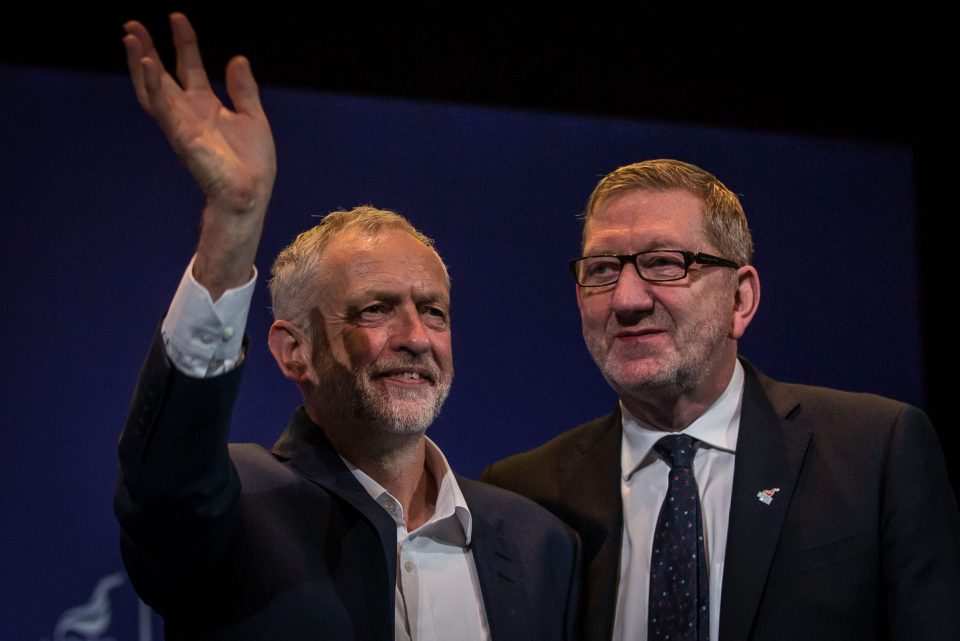  Len McCluskey was savaged for his links to Jeremy Corbyn by his rival