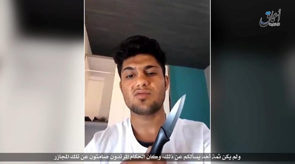  Islamic State claimed Muhammad Riyad (pictured) was one of their 'fighters'