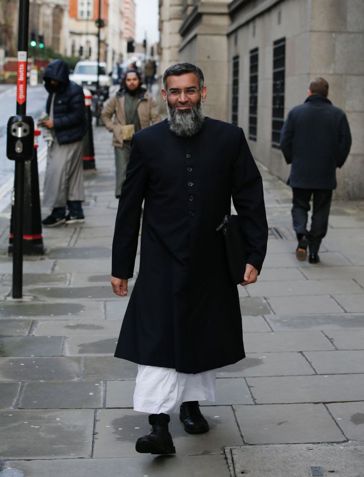  Smirking Choudary arrives at the Old Bailey for the start of his trial in January