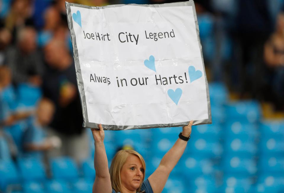  Man City fans still love Joe Hart and did not want him to leave