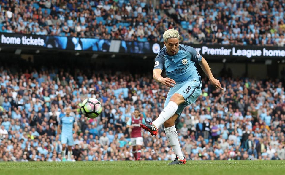  Nasri pictured during his time playing for Manchester City