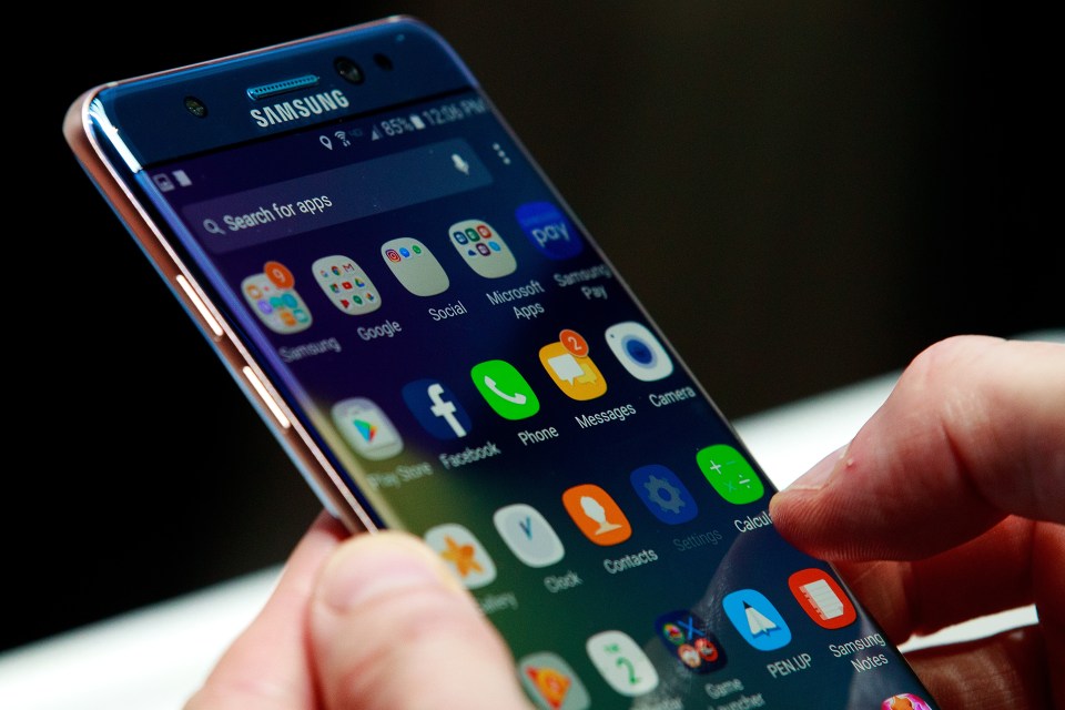  Samsung Galaxy Note 7s were recalled after reports they were catching fire