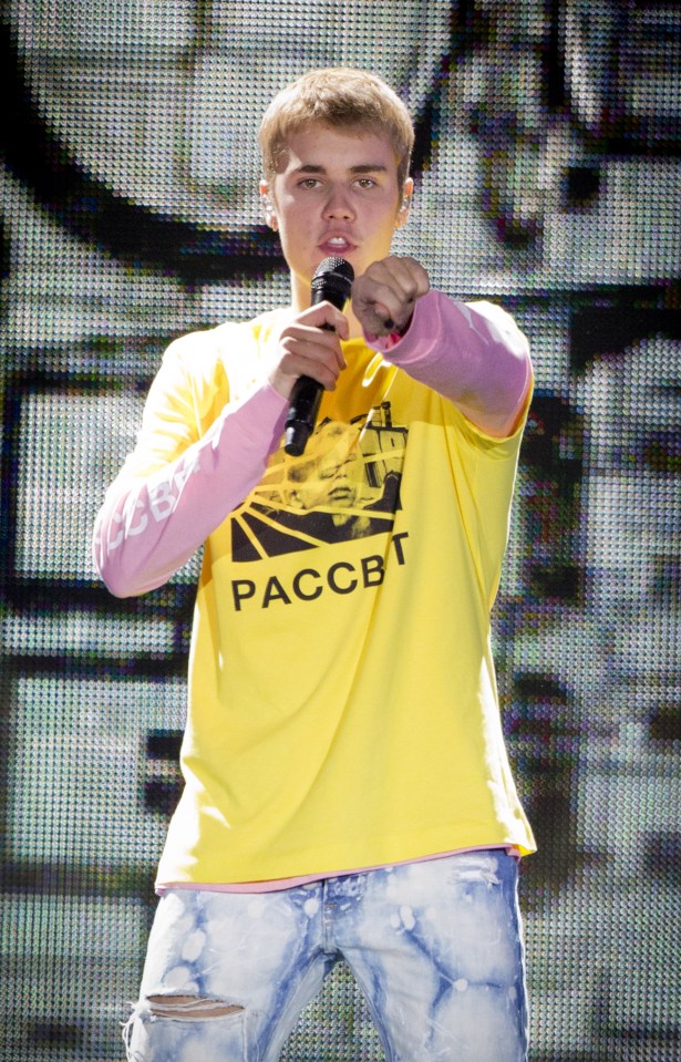  Justin Bieber during his recent Purpose World Tour, which came to London's O2 Arena