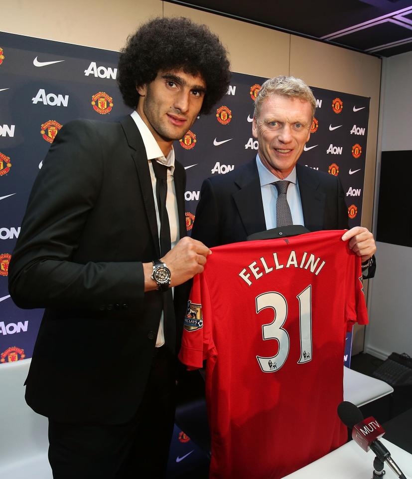  Moyes bought Marouane Fellaini from former club Everton