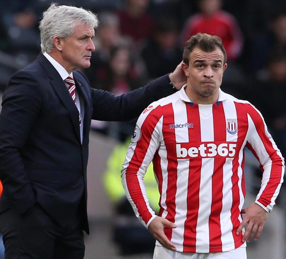  Mark Hughes ordered the likes of Xherdan Shaqiri in for training on Christmas Day