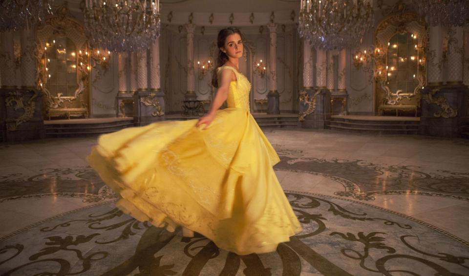  Emma is seen as Beauty in the new film adaptation