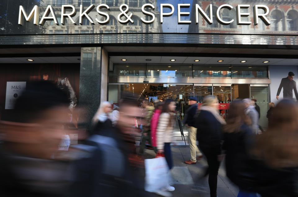  M&S is trialling the technology in four of its stores around the UK