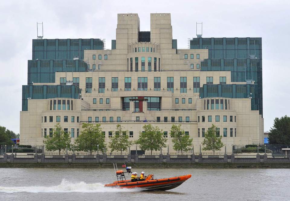  The MI6 building in London