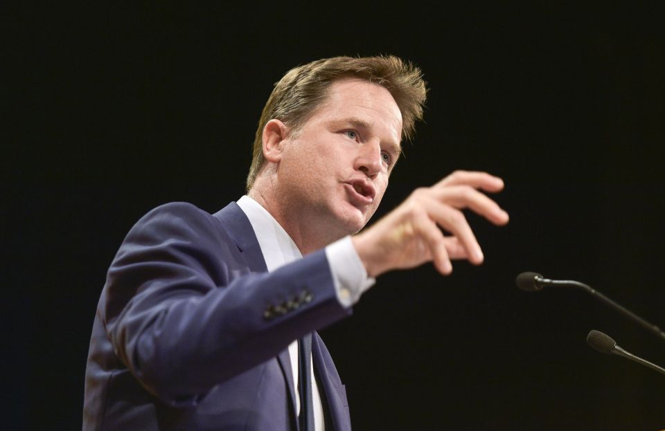  Mr Clegg was ripped to shreds over his party's position on a second referendum