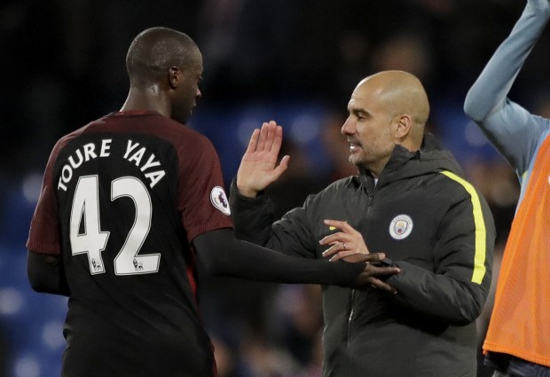 Pep Guardiola says all the time Yaya Toure is training well he will be part of his first team plans