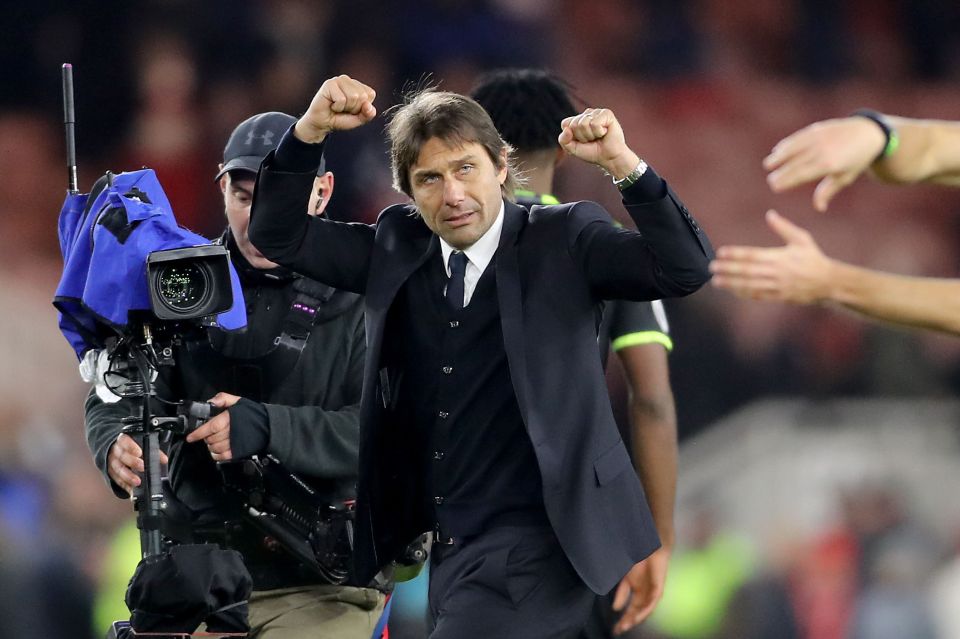  Antonio Conte's Chelsea have been rampant recently as they top the table