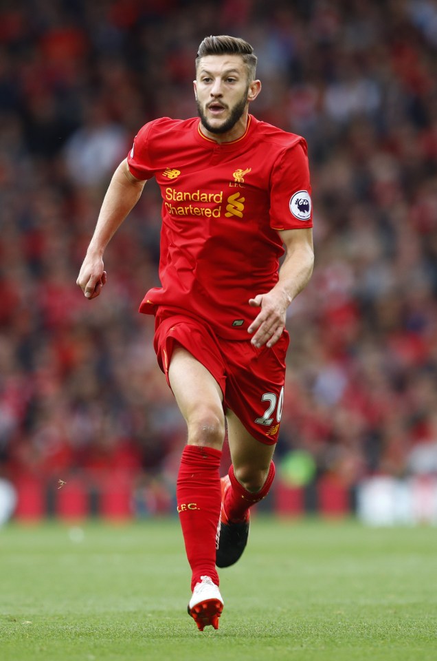  Liverpool star Adam Lallana