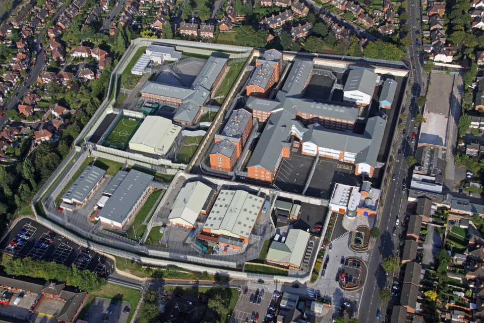  Ford claimed he would kill a total of ten people, once he was released from Nottingham Prison, aerial view pictured