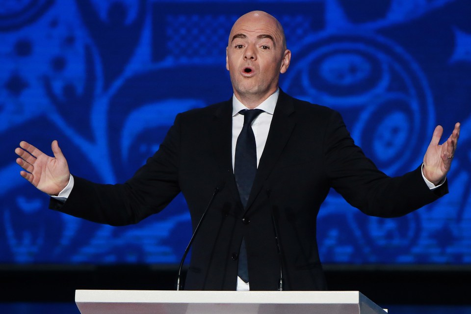  Fifa president Gianni Infantino has overseen a split with France Football