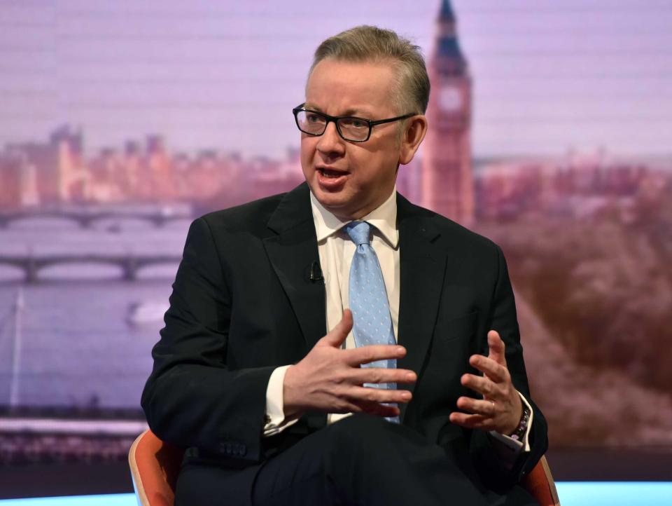  Michael Gove ... ex-Justice Secretary calls for experts to 'show us the evidence, show us the facts'