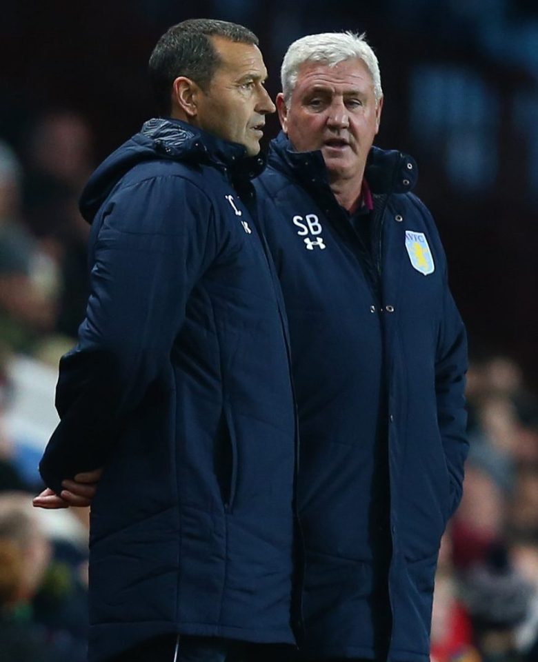  Steve Bruce and new Villa assistant Colin Calderwood