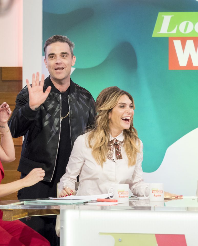  Robbie William's wife Ayda Field often reveals their secrets on Loose Women