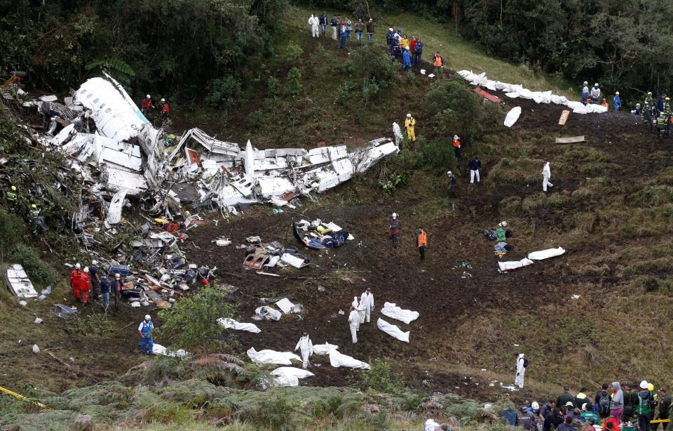  71 people have now been confirmed dead in the Colombia plane tragedy