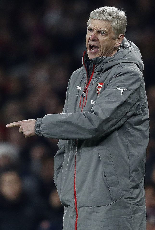  Arsene Wenger shows his annoyance at his Arsenal side for a tame exit