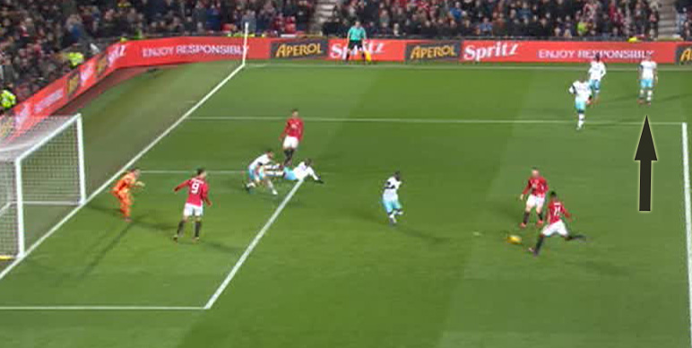  Henrikh Mkhitarryan's pull-back to Anthony Martial sees the Frenchman score and send Manchester United into the lead