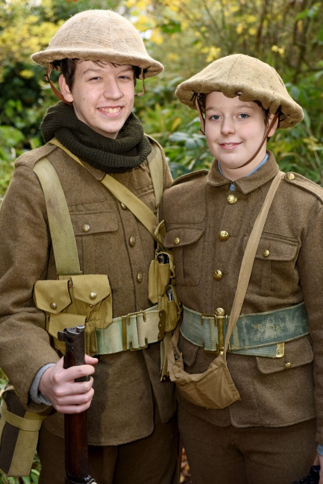  Ethan, left, and Reuben Harvey have commemorated the Battle of Somme in style