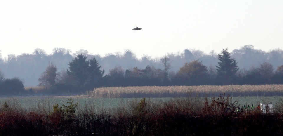  The drone in action above Amazon's secret base