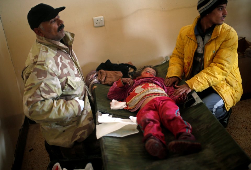  The girl was injured during clashes in the ISIS stronghold of Mosul