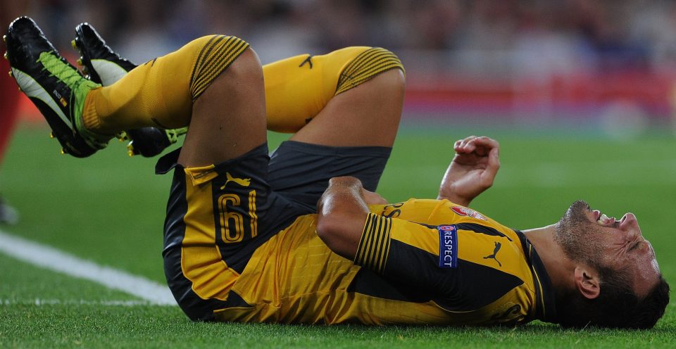  Crocked...Santo Cazorla may need an operation to solve his Achilles problem